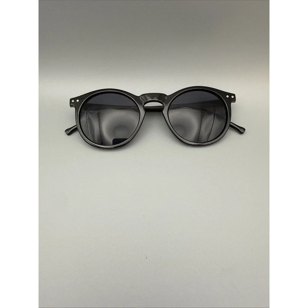 Zero UV 1920's P3 Dapper Vintage Inspired Black Round Sunglasses ZV8637E